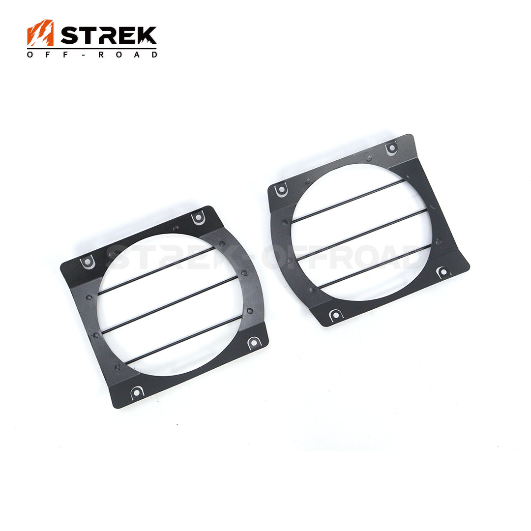 Aluminum headlight covers installed on Ineos Grenadier