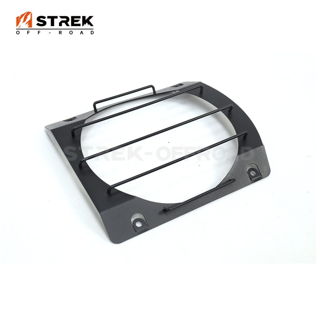 Aluminum headlight covers installed on Ineos Grenadier