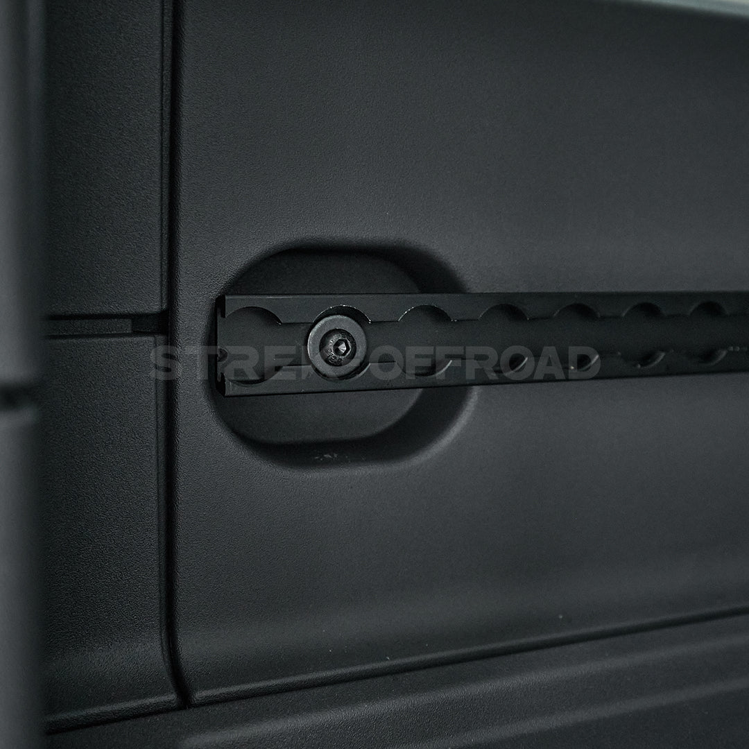 Aluminum Alloy trunk expansion rails installed on Ineos Grenadier