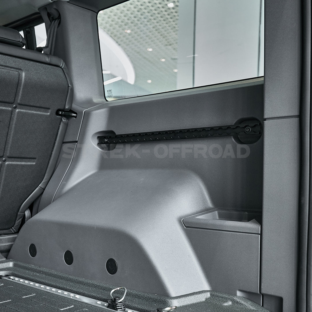 Aluminum Alloy trunk expansion rails installed on Ineos Grenadier