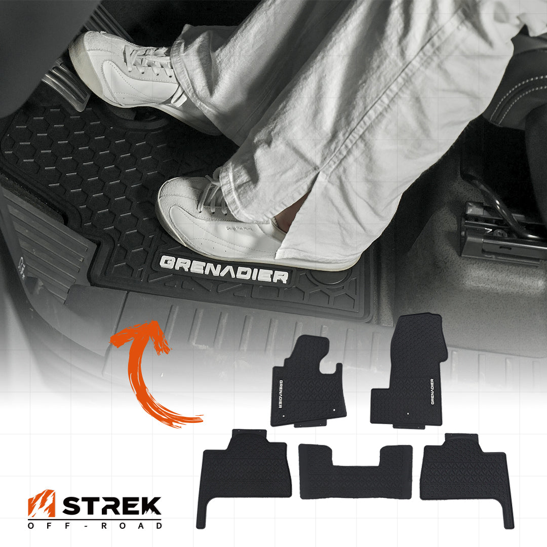 TPE all weather floor mats installed in Ineos Grenadier