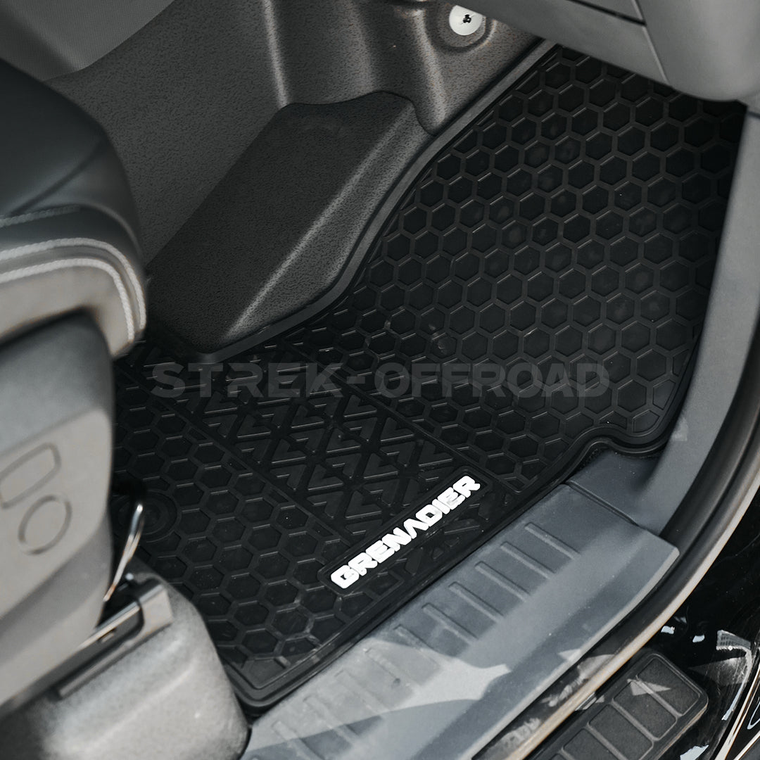 TPE all weather floor mats installed in Ineos Grenadier