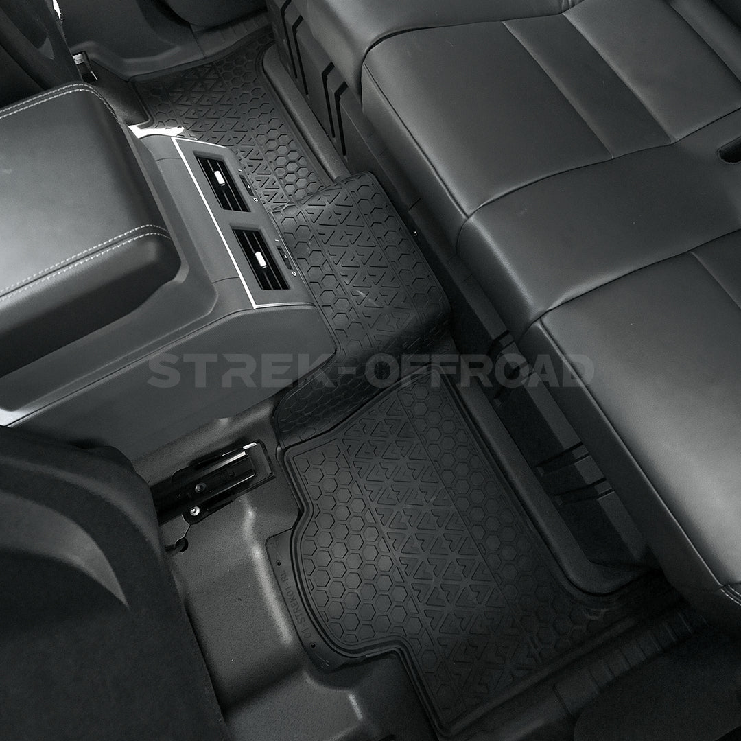 TPE all weather floor mats installed in Ineos Grenadier