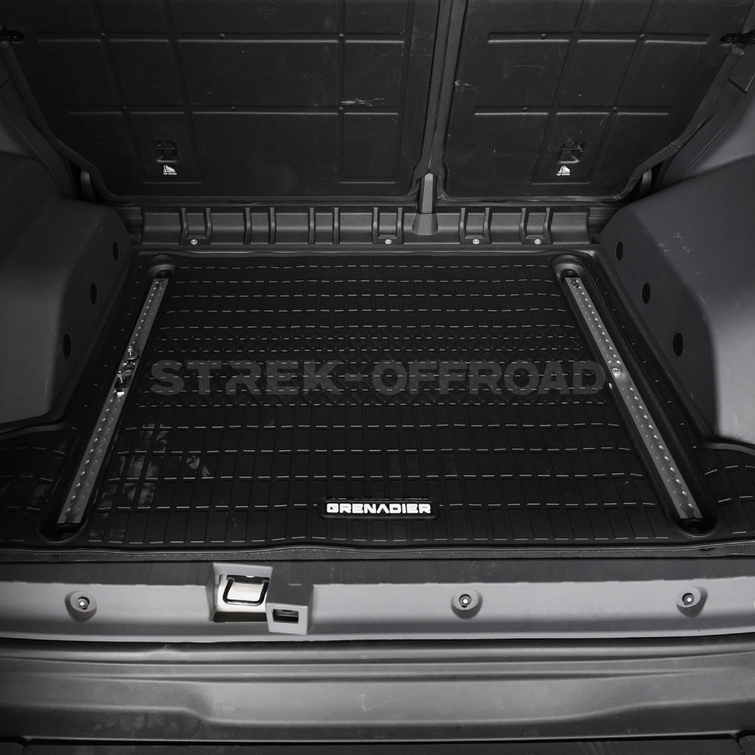 Multifunctional expansion rail slot installed in Ineos Grenadier trunk
