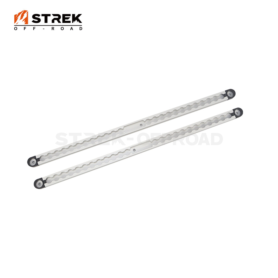 Multifunctional Expansion Rail Slot for Ineos Grenadier 2020-2024 by Strek Offroad, Increases Trunk Storage Space (Silver)