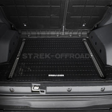 Multifunctional Expansion Rail Slot for Ineos Grenadier 2020-2024 by Strek Offroad, Increases Trunk Storage Space (Silver)