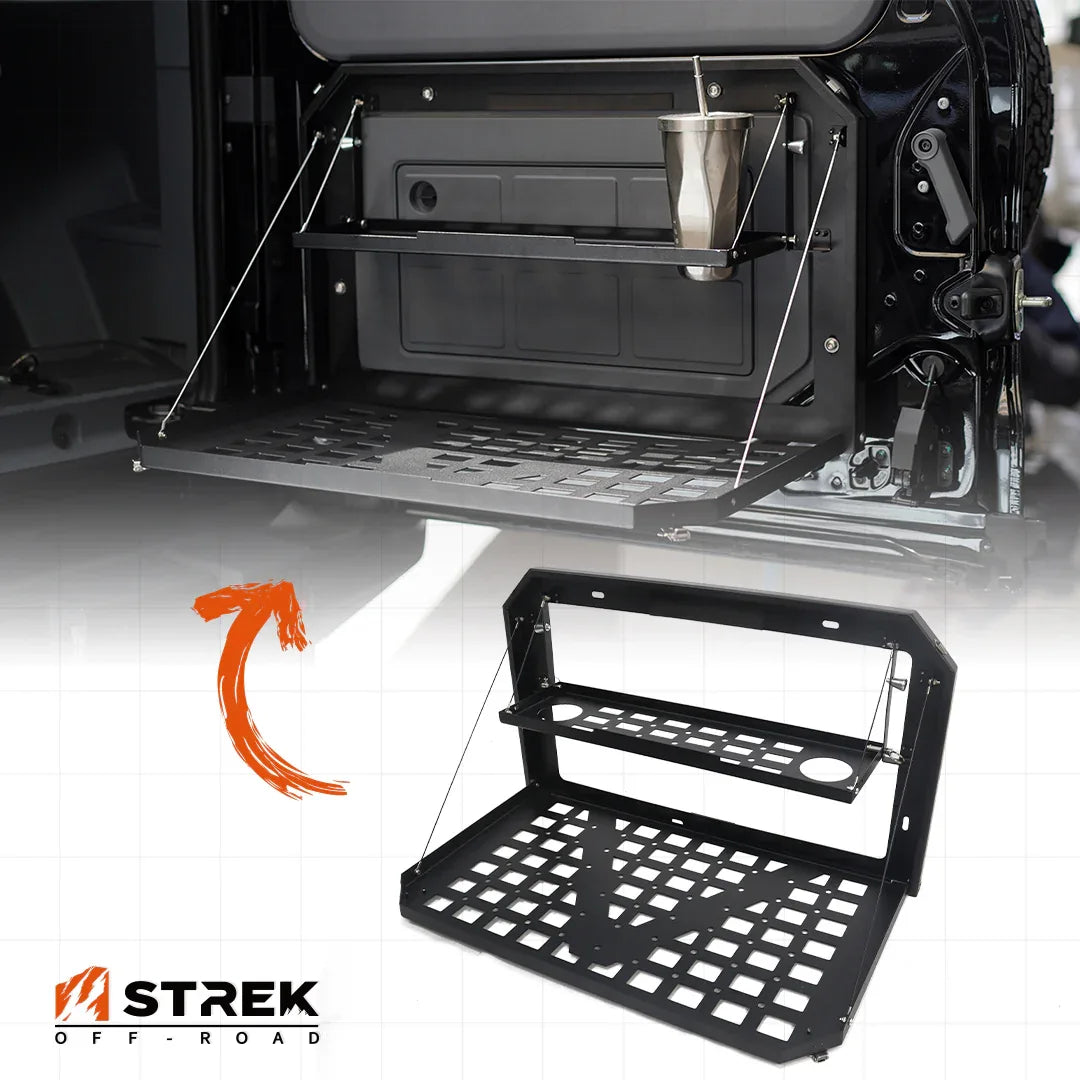 Strek Viewing Rack Ineos Grenadier Tailgate Table - Folding Camp Table | Strek Offroad