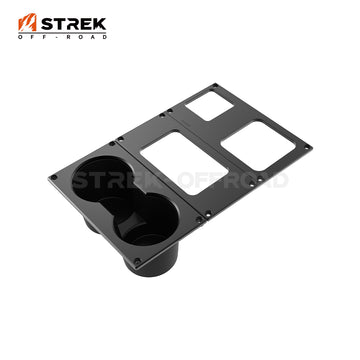 STREK OFF ROAD | Matte Black Aluminum Center Console Bigger Cup Holder For Ineos Grenadier 2023+