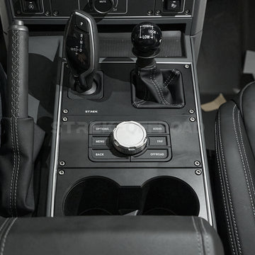 STREK OFF ROAD | Matte Black Aluminum Center Console Bigger Cup Holder For Ineos Grenadier 2023+