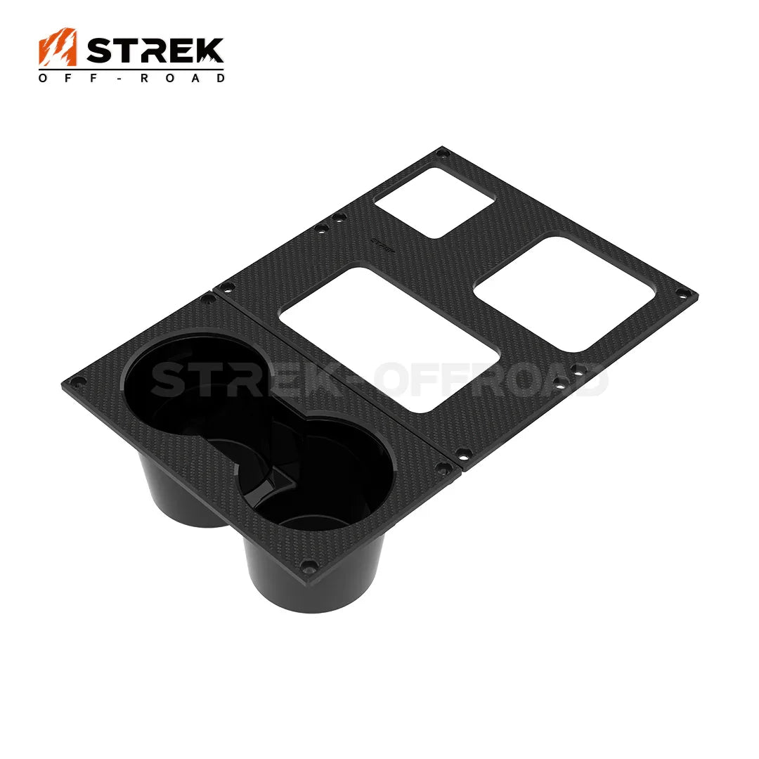 ineos-grenadier-aluminum-cup-holder-Carbon-Fiber-1 - Strek Offroad