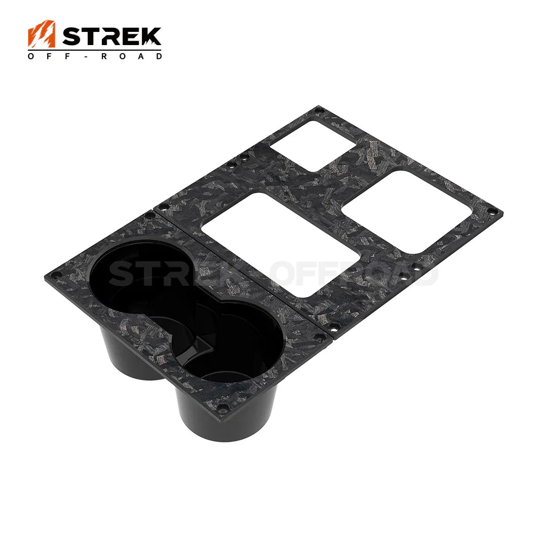 ineos-grenadier-aluminum-cup-holder-Forged-Carbon-Fiber-1 - Strek Offroad
