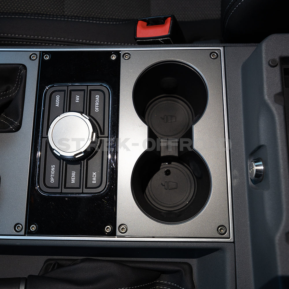 Non-slip car cup holder coaster installed in Ineos Grenadier