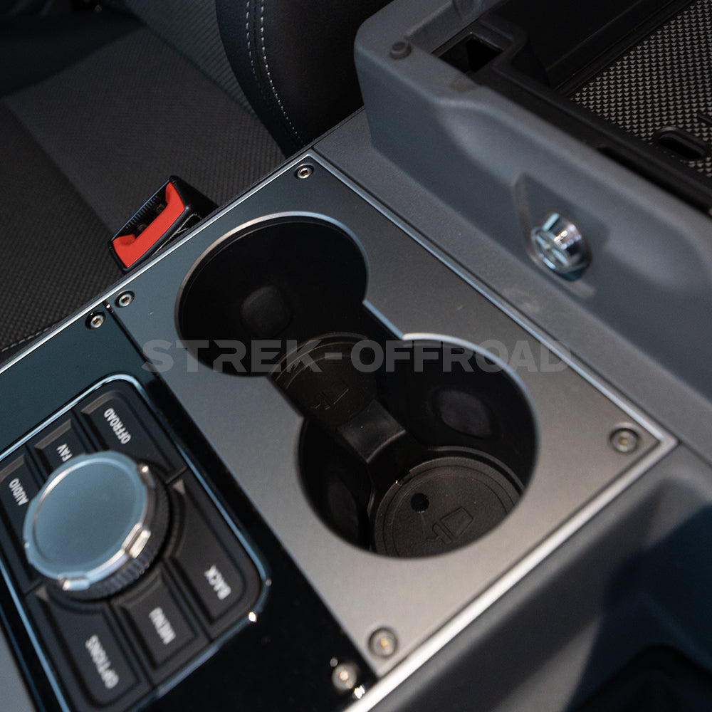 Non-slip car cup holder coaster installed in Ineos Grenadier