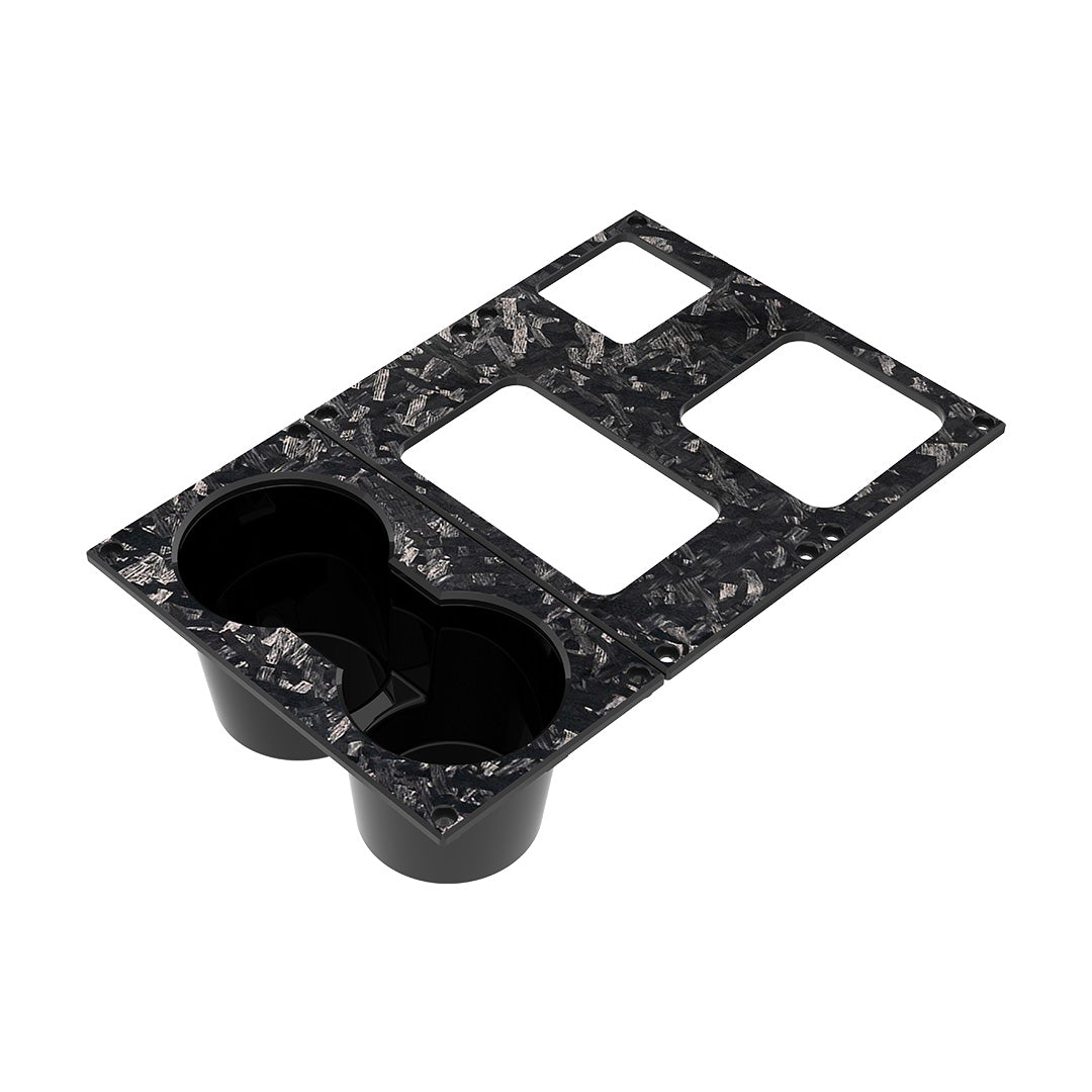 Ineos Grenadier Center Console Cup Holder Upgrade - Forged Carbon Fiber | Strek Offroad