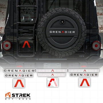 Ineos Grenadier Custom Logo Stickers - Hood & Tailgate - A Shaped