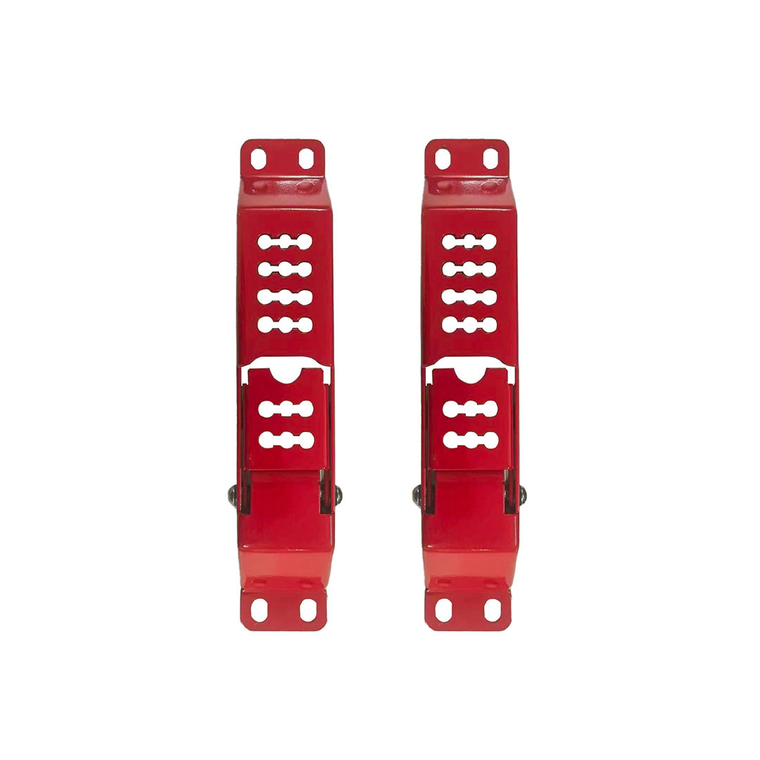 Ineos Grenadier Door Hinge Step red carbon steel, folded position - Strek Offroad
