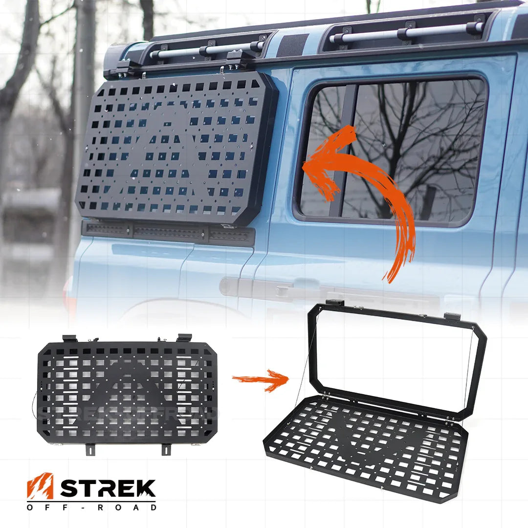 Strek Viewing Rack Ineos Grenadier Molle Panel - External Side Cargo Rack | Strek Offroad