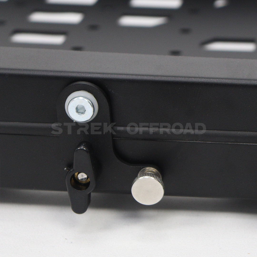 External MOLLE panel installed on Ineos Grenadier with gear attached