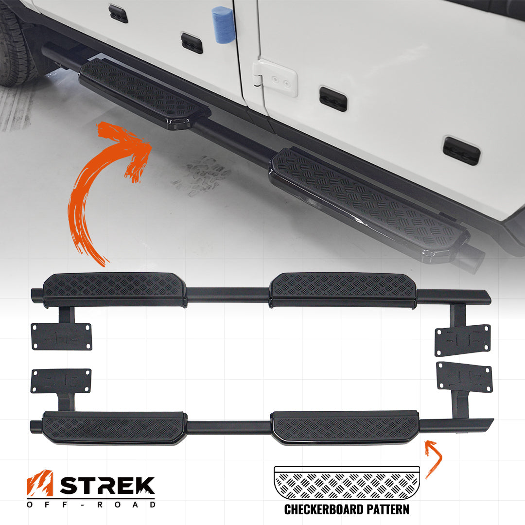 Ineos Grenadier fixed side steps with Defender style step pads