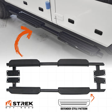 Ineos Grenadier fixed side steps with Defender style step pads