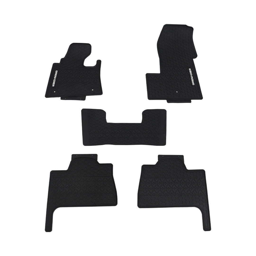 Ineos Grenadier All Weather Floor Mats 5PCS Black TPE - LHD Models 2024-2025 | Strek Offroad