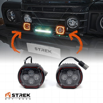 Ineos Grenadier Front Bumper 2-Pod LED Light Kit - Round
