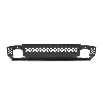Ineos Grenadier Front Skid Plate front view showing laser-cut perforations - Strek Offroad