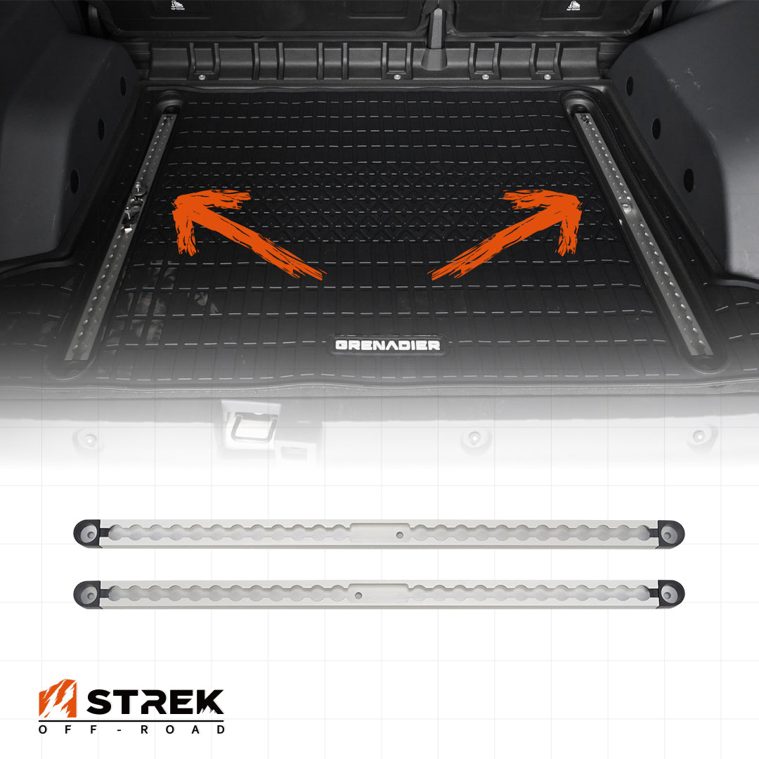 Multifunctional expansion rail slot installed in Ineos Grenadier trunk