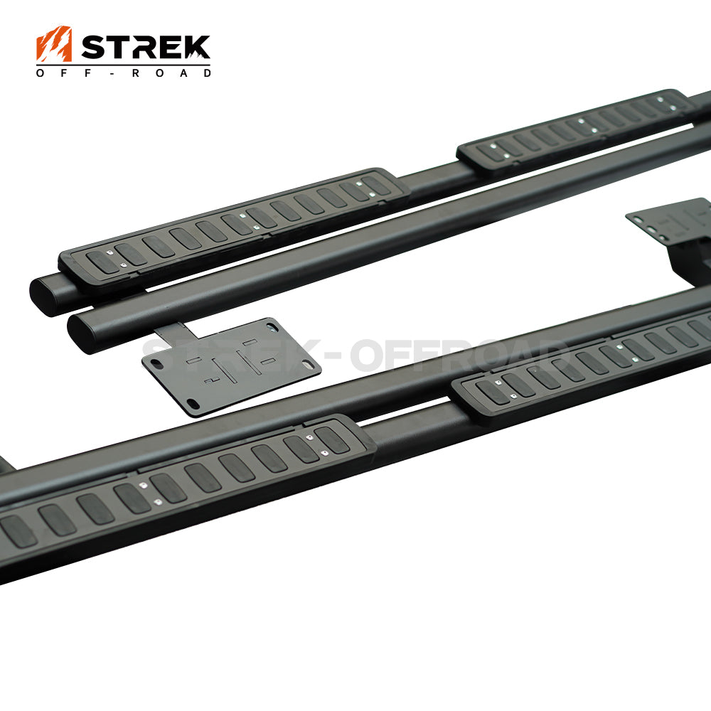 Aluminum running boards installed on Ineos Grenadier
