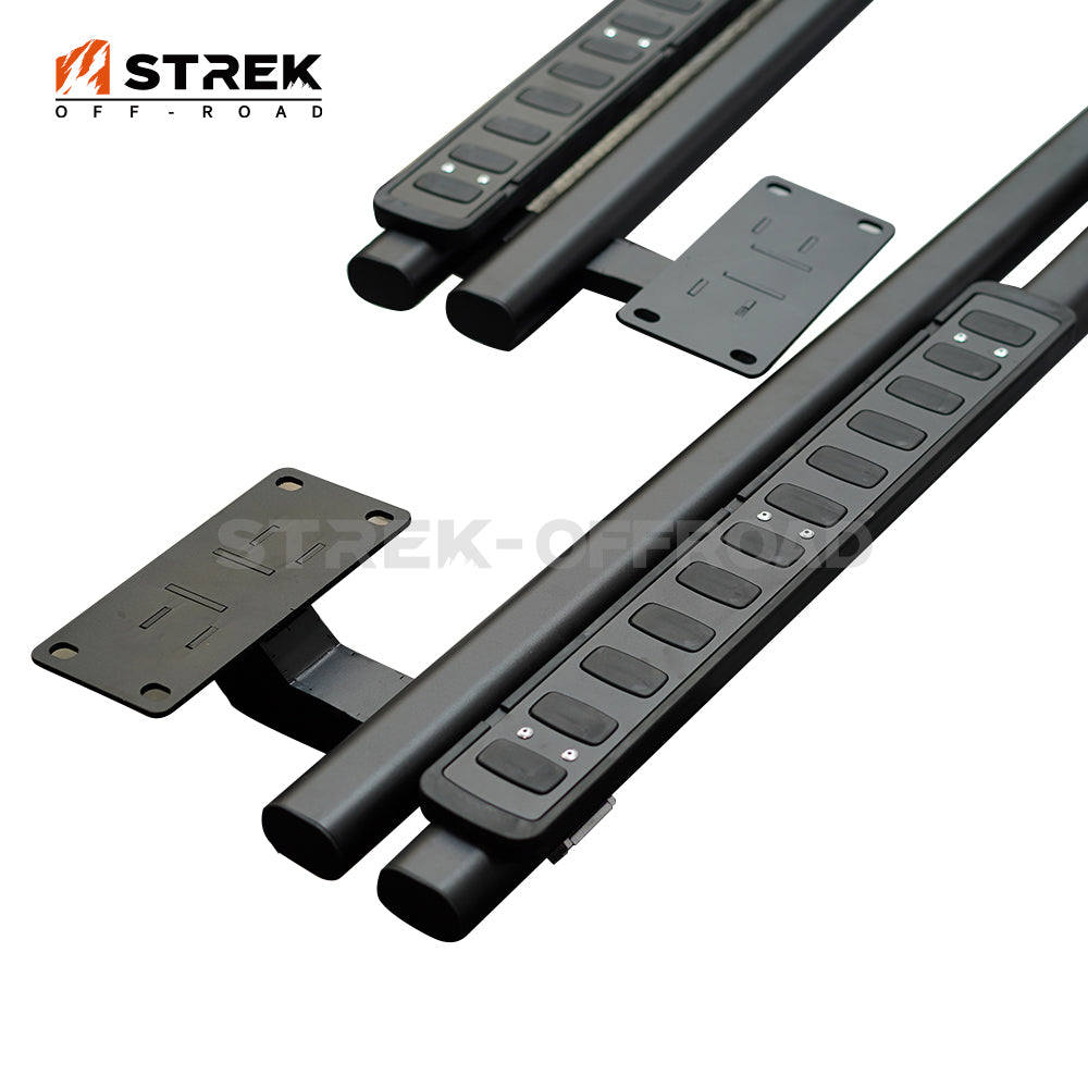 Aluminum running boards installed on Ineos Grenadier