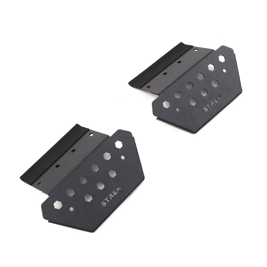 ineos-grenadier-side-steps-rock-slider-clamp-two-step-plates-angled-view-black-powder-coat