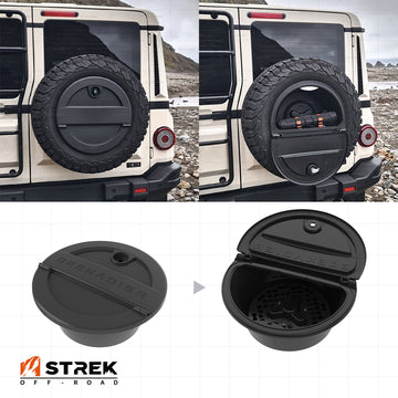 Ineos Grenadier Spare Tire Storage Box - Lockable Wheel Cover