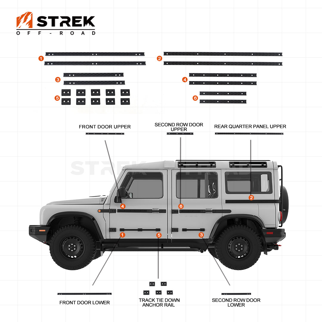 Exterior Utility Belt Kit for Grenadier 2023+ by Strek Offroad
