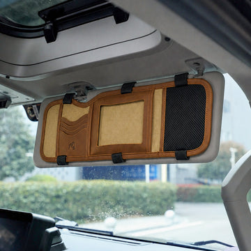 Canvas Sun Visor Organizer with Card Slots for Ineos Grenadier