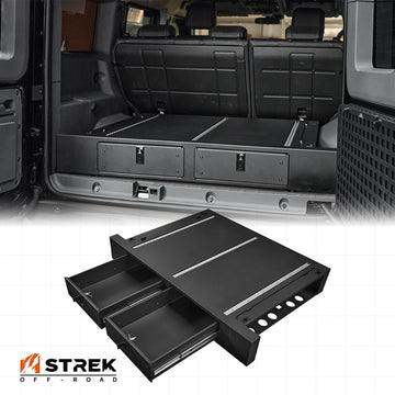 Ineos Grenadier Twin Drawer System overview, 32L lockable cargo storage - Strek Offroad