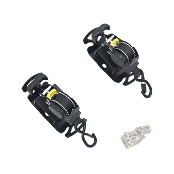 Pair of retractable ratchet straps with mounting hardware for Ineos Grenadier Quartermaster