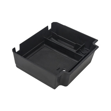 STREK Off Road center console armrest storage box compatible with INEOS Grenadier, modular organizer tray designed for factory console fitment on a white background.
