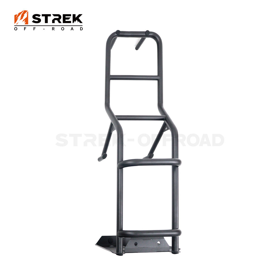 Strek Viewing Rack Ineos Grenadier Rear Door Ladder with Cargo Rack - Aluminum | Strek Offroad
