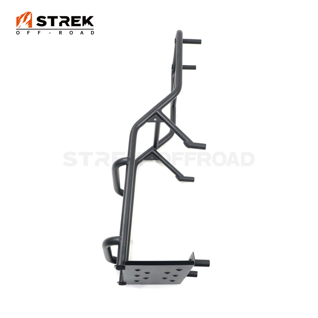 Strek Viewing Rack Ineos Grenadier Rear Door Ladder with Cargo Rack - Aluminum | Strek Offroad